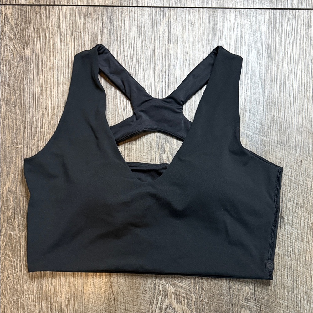 Lululemon Black Bend this Scoop Cross Bra - Comfort Support M/L